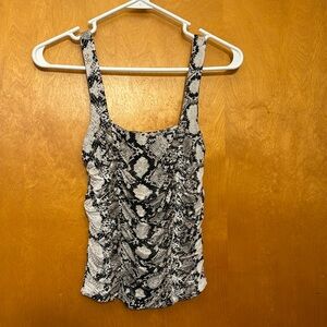 Animal print tank top